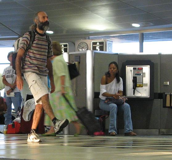 My Weird 24 Hours - Weird Guy Doing Yoga At The Airport Terminal.JPG